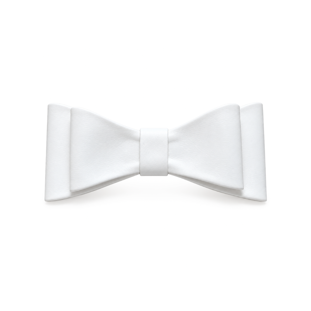The Vida removable bow accessory in white